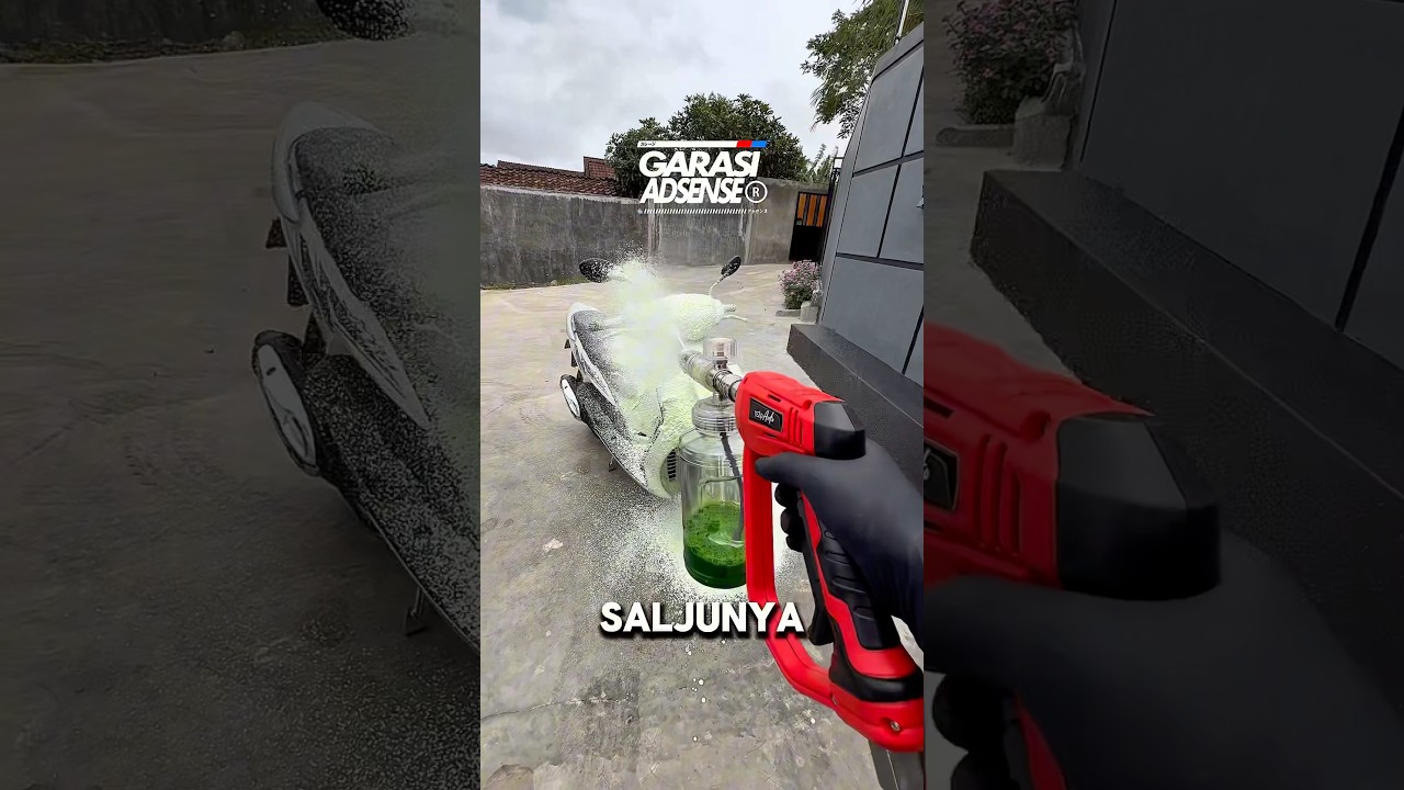 NYOBAIN SPRAY GUN PREMIUM RED VOL 2 DENGAN FOAMLANCE JET CLEANER YANG BISA CUCI SALJU TEBAL 🔥😍