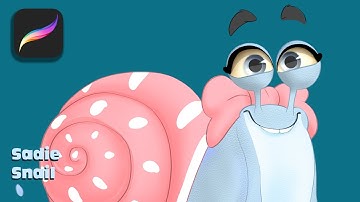 Drawing a Snail in Procreate