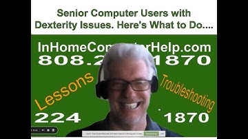 Senior Computer Users with Dexterity Issues. Here