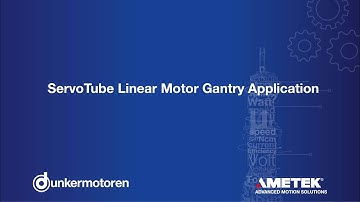 Dunkermotoren - ServoTube Linear Motor Gantry Application