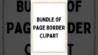 Bundle of Page Border Clipart