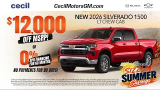 $12,000 Off Silverado | Sizzlin’ Summer Deals