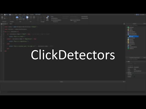 Roblox Scripting Beginner's Guide Ep. 10 - ClickDetectors