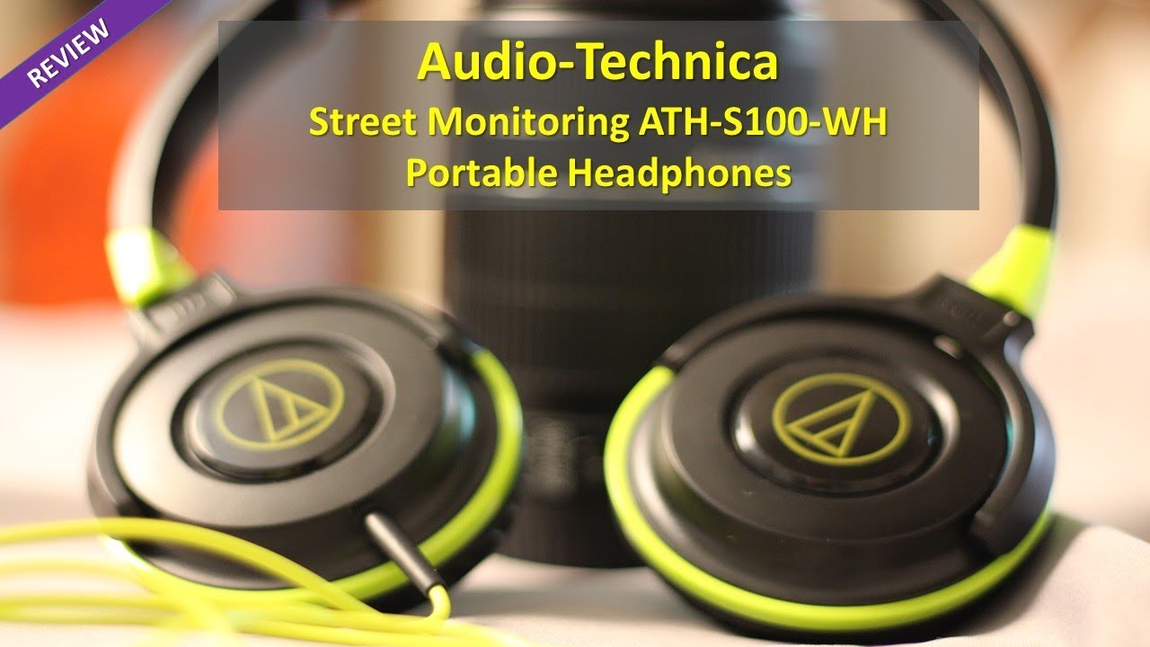 Audio Technica Street Monitoring Ath S100 Wh Portable Headphones Youtube