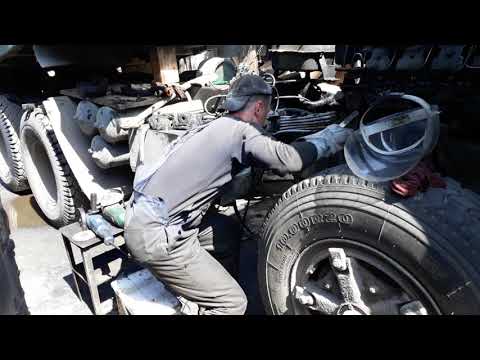 Установка траверсы и подушек двигателя задней опоры Камаз 55111 ! Часть 6!