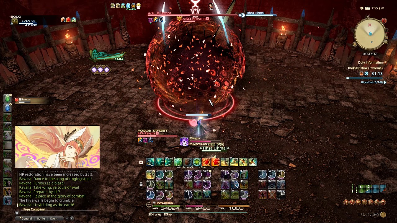 [Final Fantasy XIV] Ravana Ex - Solo SCH - YouTube