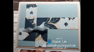 #194 VIDEO Present /Gift technique using 1 inch strips of Lovely Blossoms DSP