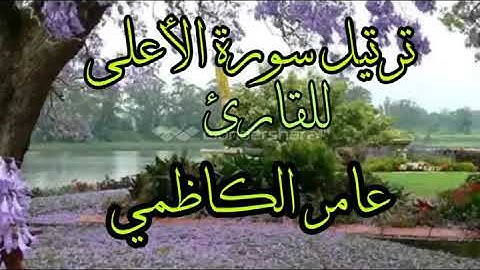 ترتيل سورة الاعلى للقارئ عامر الكاظمي
