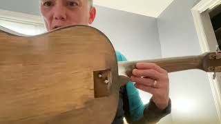 Junky Guitar, neck reset conversion to bolt-on, final outcome.