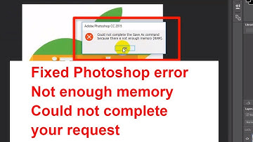 Fix Photoshop CC Error | Not enough memory RAM | Could not complete your request | iTech mamun