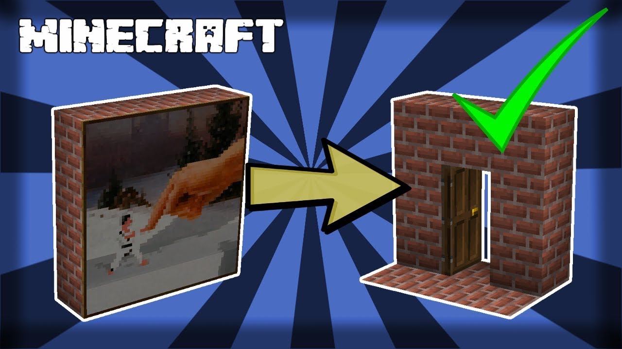 MINECRAFT | How to Make a Secret Painting Door! 1.14.4 - YouTube