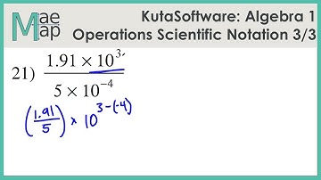 KutaSoftware: Algebra 1- Operations With Scientific Notation Part 3