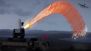 A-10 Warthog in Action vs C-RAM Defense System - Phalanx CIWS - Military Simulation - ArmA 3