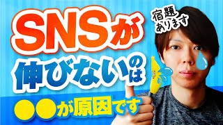 【宿題あり】SNSが伸びない原因は、市場にあります【概要欄が重要】