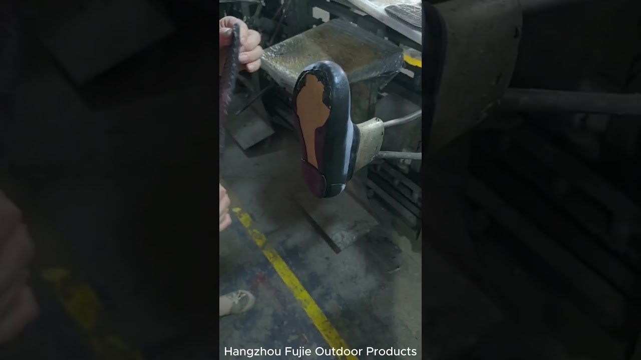 How to Cut & Attach a Rubber Sole to Boots | Factory Process Tutorial