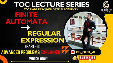 Finite Automata to Regular Expression (Part - II) | NET & GATE Level Problems Explained