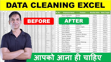 Excel Data Cleaning Tricks in Excel You Never Knew (Hindi) / Data Cleaning / Excel