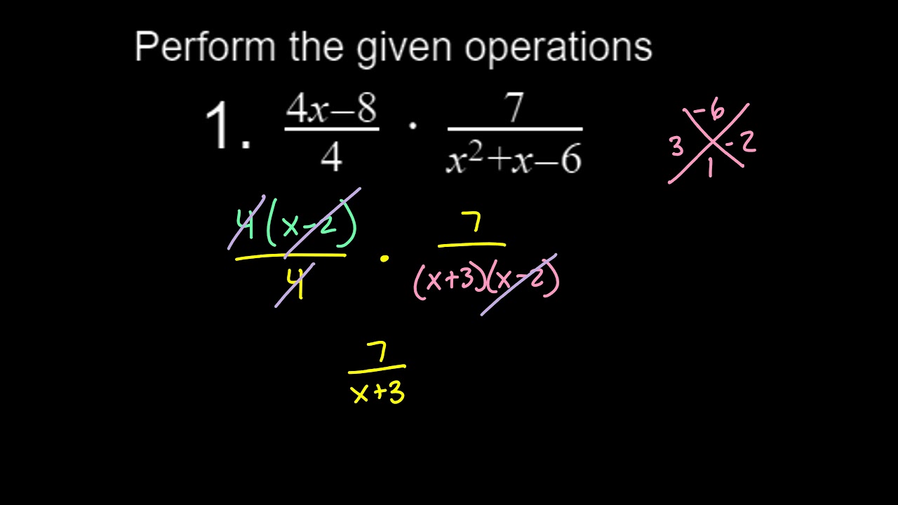 Multiplying and dividing rationals problems youtube
