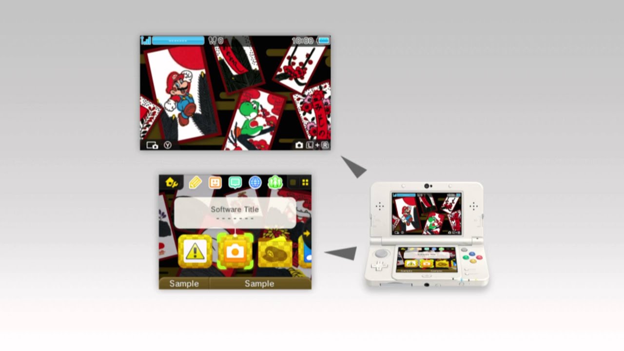 Soundtrack - 3DS Home Menu Design Nintendo Club Cards - YouTube