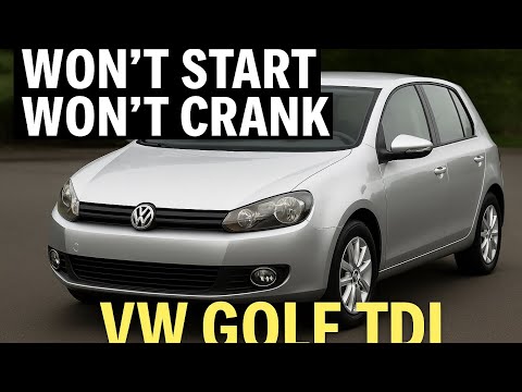 VW Golf MK6 1.6 tdi Won’t start Wont crank fix