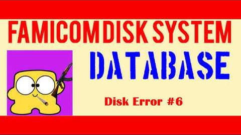 Famicom Disk System Disk Error #6