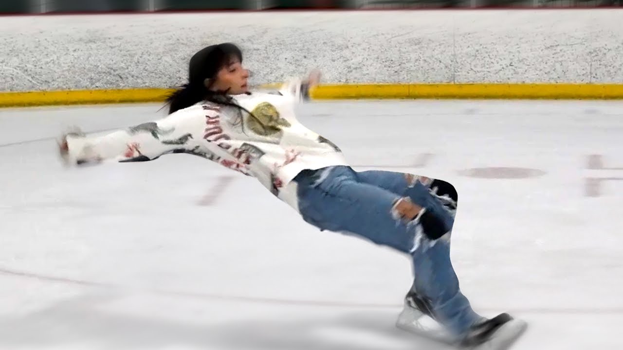 so we went ice skating with my new trainer...