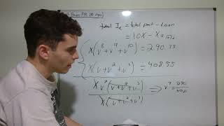Exam FM Practice Problem #35. Only 30 Days until my exam
