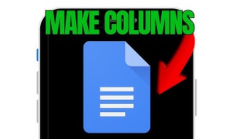 How to Make Columns in Google DOCS (Full Guide)