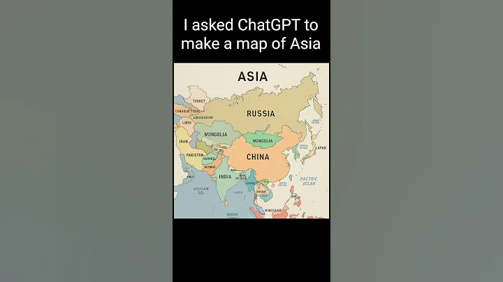 i asked ChatGPT to make a map of Asia #chatgpt #funnyvideo #ai #asia #continent