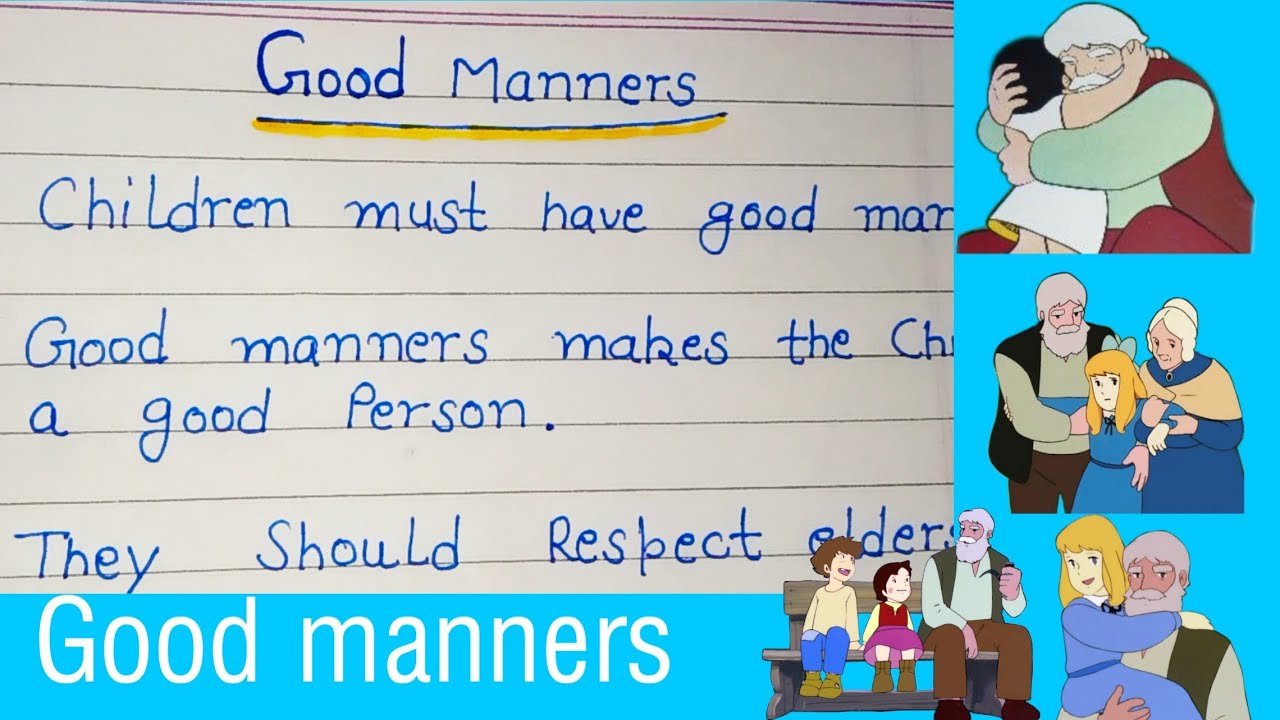 10 Lines On Good Manners For Kids in English YouTube