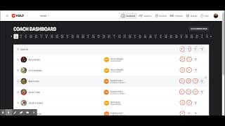 Tracking from the Coach Dashboard