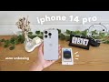 iPhone 14 Pro (silver)  asmr unboxing, what’s on my iphone &amp; camera test