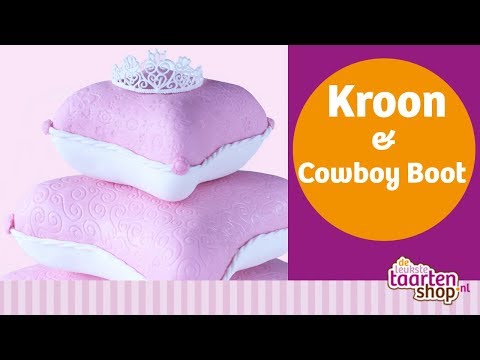 Deleukstetaartenshop.nl live: Kroon en Cowboy Boot