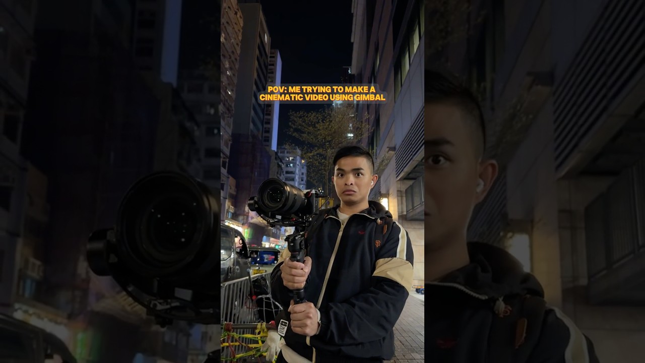 POV: Me trying to make a cinematic video using gimbal. 