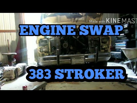 1983 Chevy van engine swap. 383 stroker - YouTube