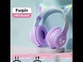 RGB Glow Wireless Earbuds 5 3 Cat Ear Bluetooth Sports Headphones | Stylish Gaming Earbuds for Bangl
