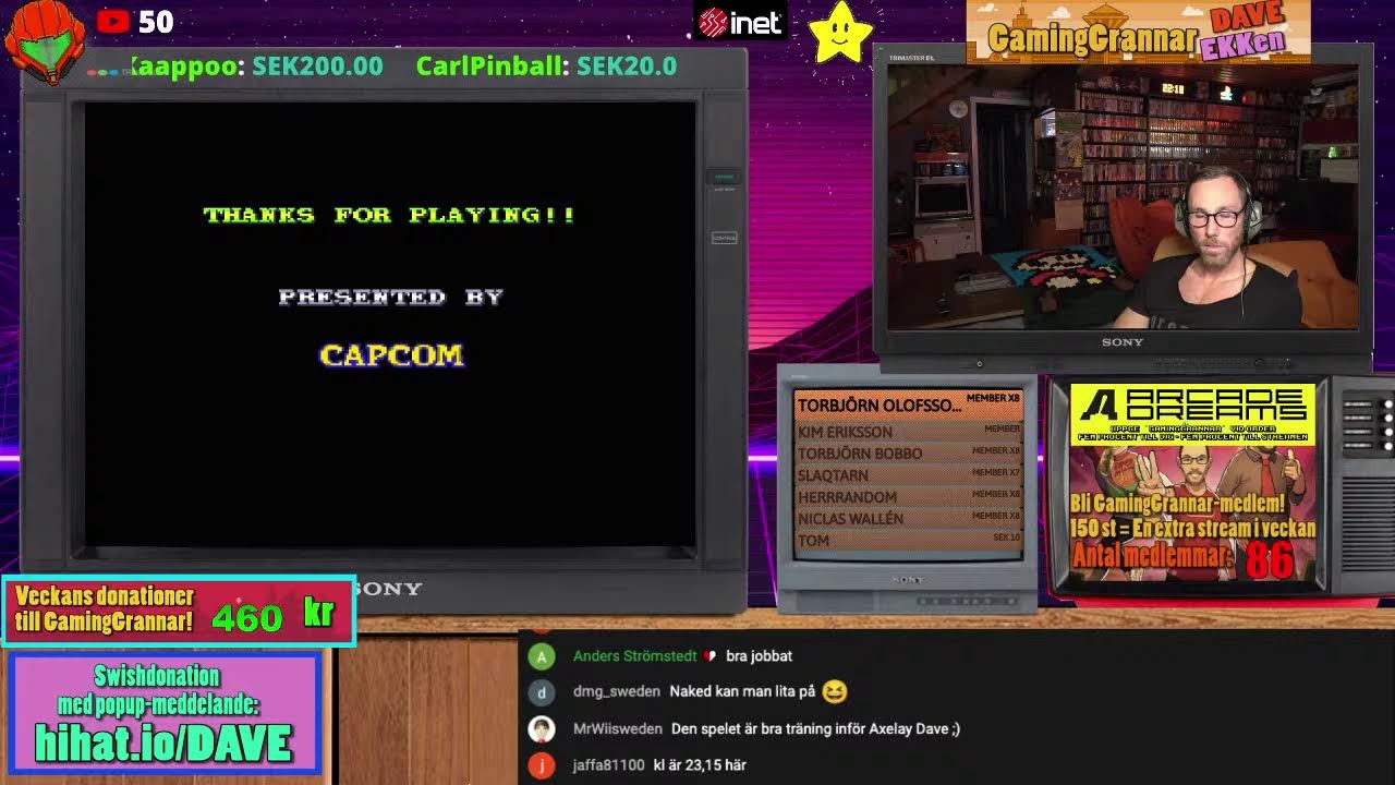 GamingGrannar Livestream: Random stream med U.N.SQUADRON till SNES