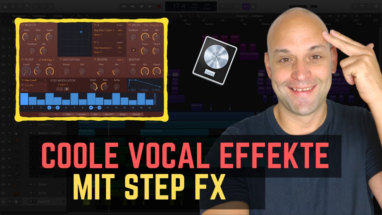 IRRE VOCAL EFFEKTE mit dem Step FX in Logic Pro X! || Vocals abmischen ...