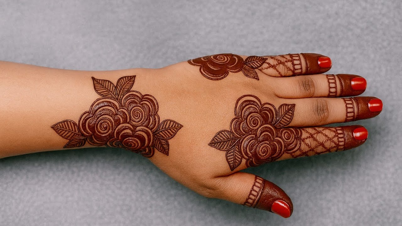 Back Hand Bold Mehndi Designs For Begginer ll Simple & Stylish Mehndi Designs For Back Hand l New