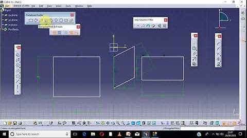 Catia V5 //Sketch Predefine Profile Tool bar tutorials