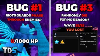 Tds Halloween 2025 Night 2 Random Bugs Auto-Loss, Fake Hp, Fake Riot Guards, Etc. Roblox