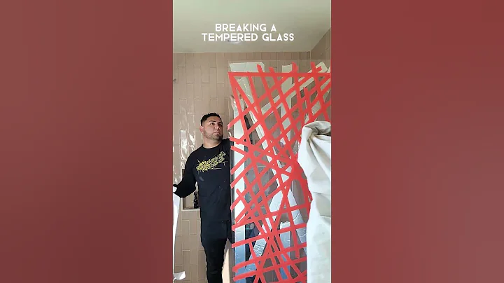 When a shower glass is so well installed that the oy option to take down is to break it.