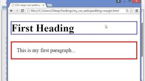 CSS tutorial for beginners - CSS padding and margin properties video lecture-16