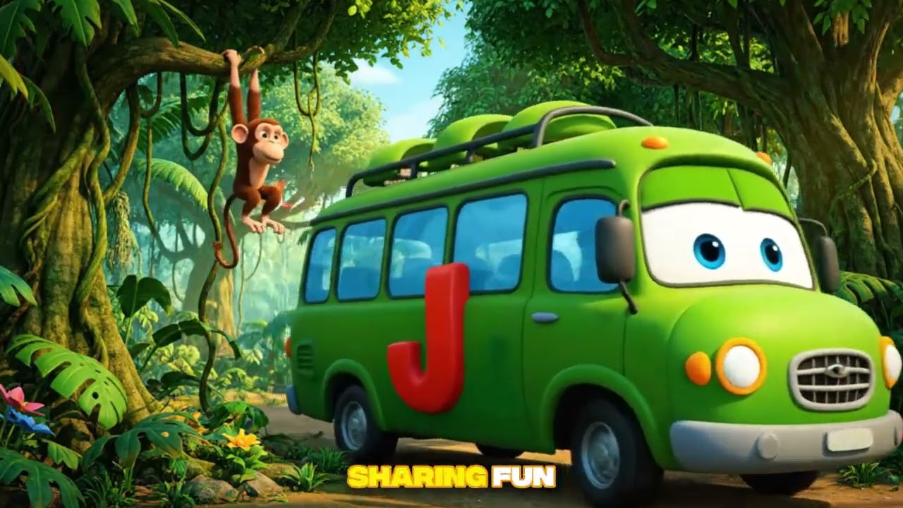Alphabet Bus Song 🚍 | Learn ABC Letters with Fun 3D Buses for Kids