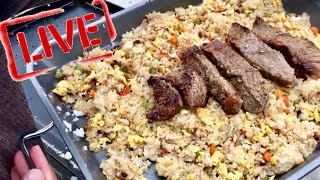 The blackstone griddle menu - lemon pepper steak with benihana’s
garlic fried rice on a flattop ingredients: black mrs dash soy sa...