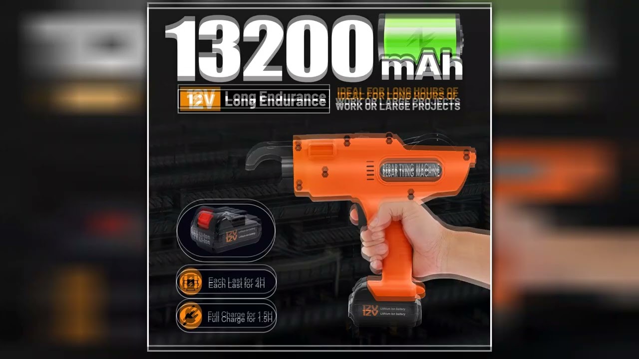 834mm Rebar Tying Machine Automatic Handheld Rebar Tying Tool Reinforcing Steel Tying Machine Compa