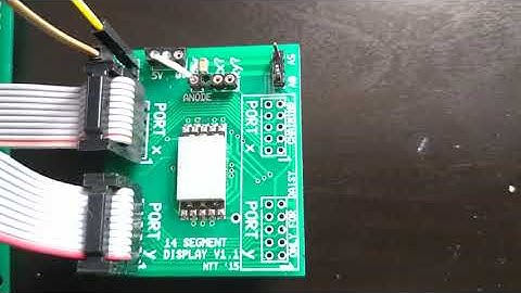 Single 14 Segment LED Display Test Demo