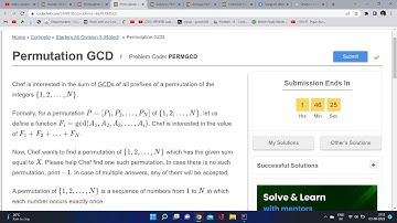 Permutation GCD | | codechef | | starter 50