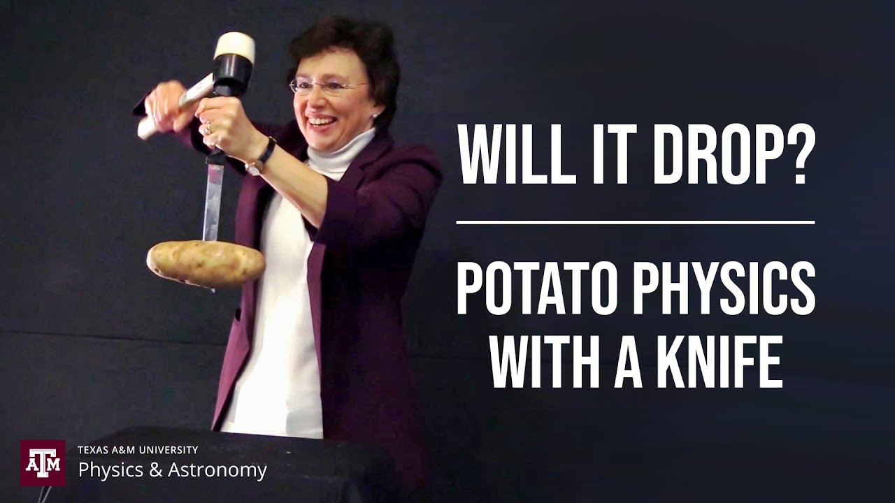 Will It Drop? Potato Physics With a Knife! 