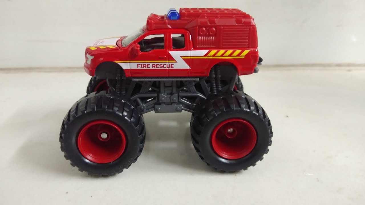 Monster Rockerz Fire Rescue Ford F-150 Pickup Truck - Majorette Unboxing